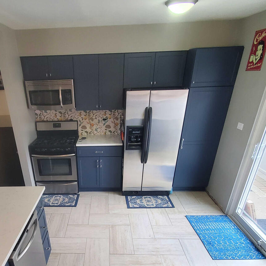 Kitchen #1 after cabinet refacing. Kitchen 1 After Cabinet Refacing.
